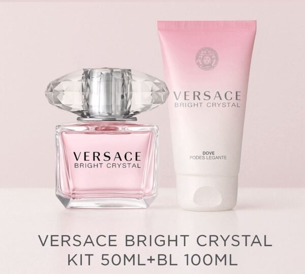 VERSACE BRIGHT CRYSTAL - KIT EDT 50ML + LOÇÃO 100ML